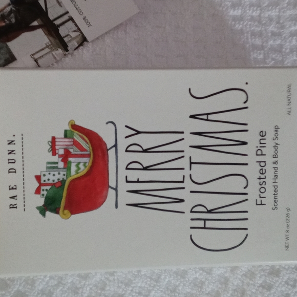 Rae Dunn Soap bar + 2 Rae Dunn Christmas towels. Great hostess gift - Picture 2 of 5